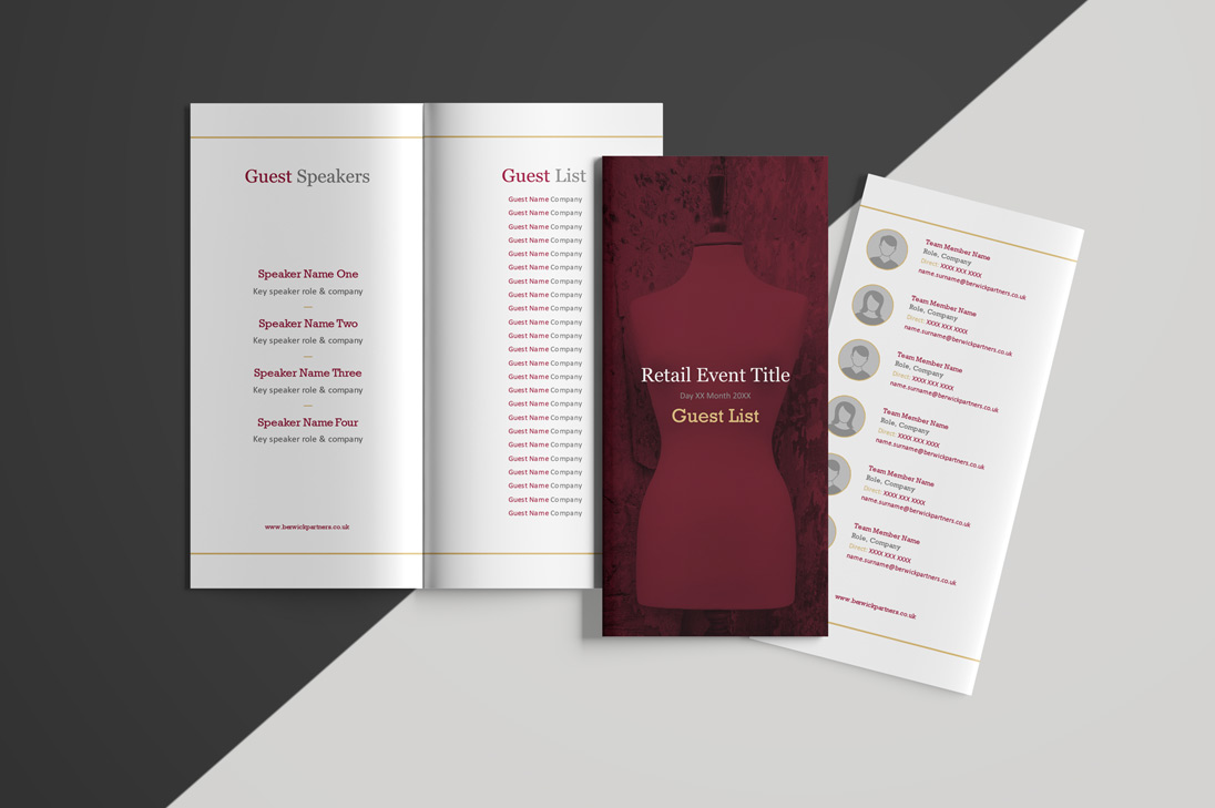 Berwick Events Literature Design